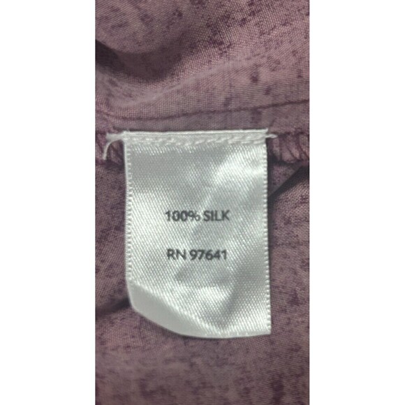 J. Jill 100% Silk Burgundy Knee Length Shift Dress Size XS (0/2) - Picture 8 of 9